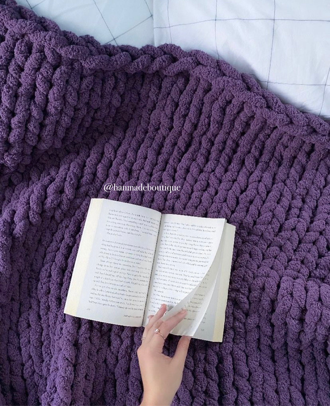 Grape Chunky Blanket